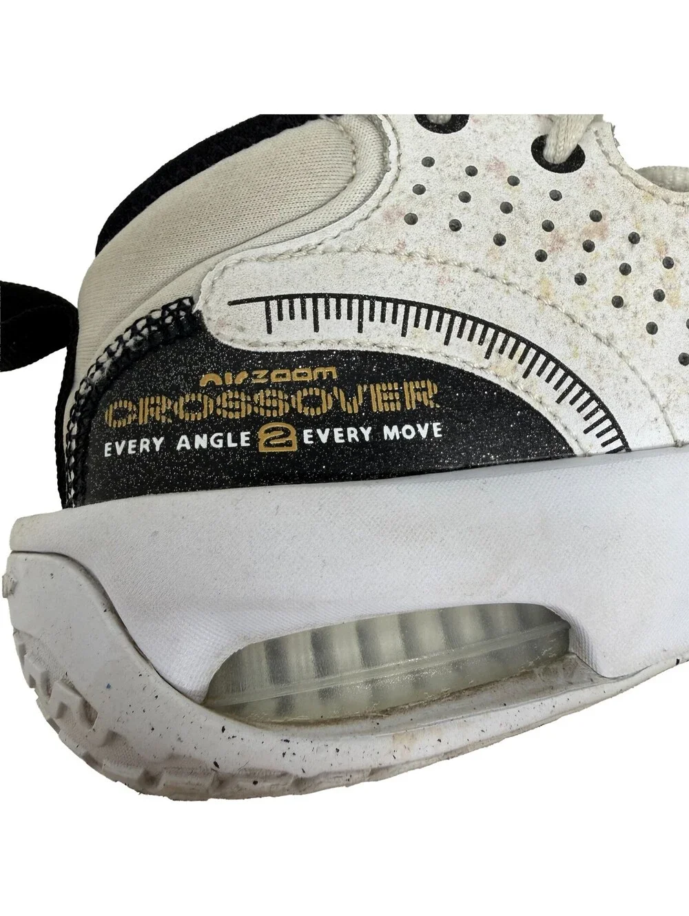 Nike Air Zoom Crossover 2 Mid White Metallic Gold - FB2689-100 Youth Size 2.5 Y